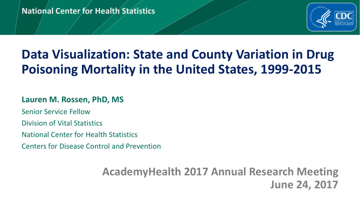 data visualization state and county variation in drug