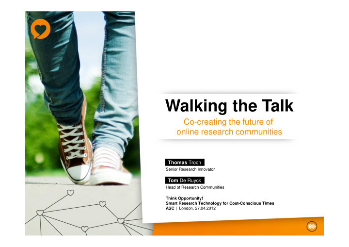walking the talk