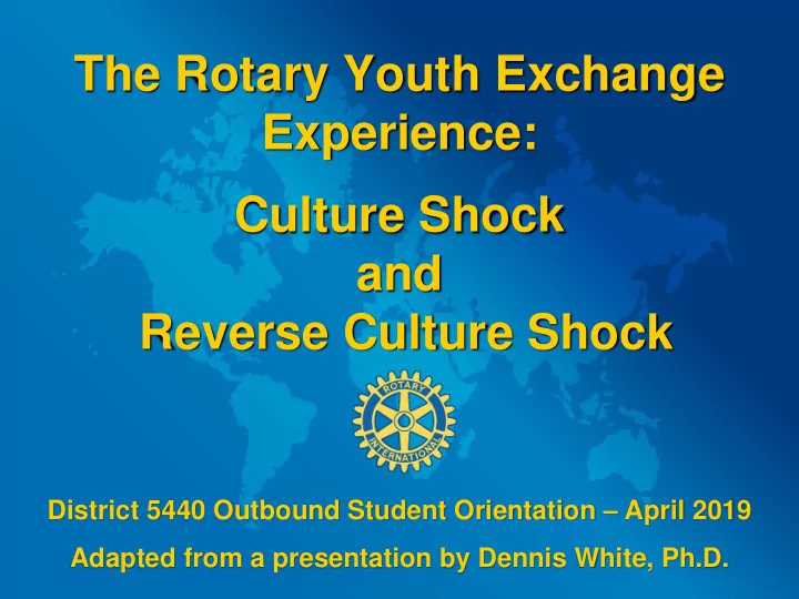 the rotary youth exchange