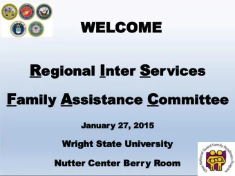 AG  AGENDA  6:30-6:50  Opening Remarks  Region 4 Updates  Operation Military Kids  6:50-7:10