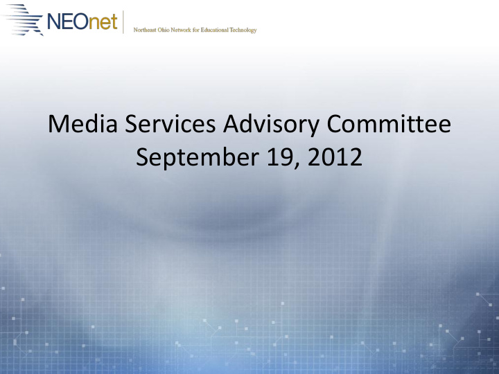 media services advisory committee