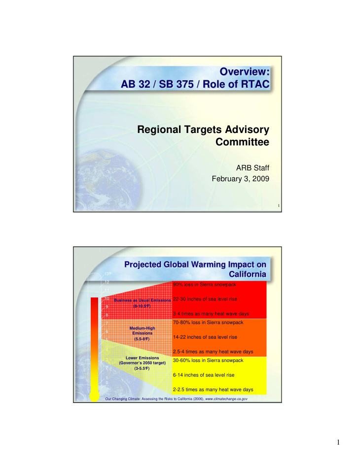 overview overview overview ab 32 sb 375 role of rtac ab