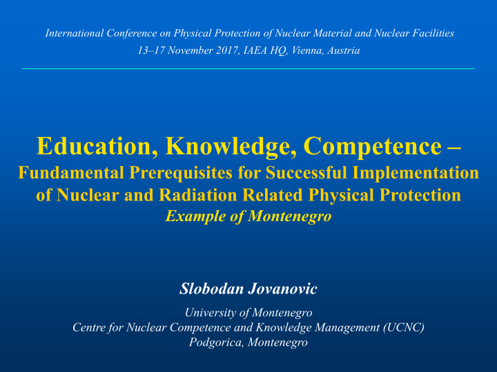 education knowledge competence