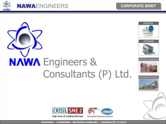 Engineers &amp;  Consultants (P) Ltd.  CRUSHING  - SCREENING  - MATERIAL HANDLING  - AGGREGATE