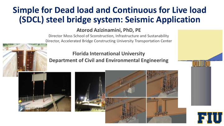 sdcl steel bridge system seismic application