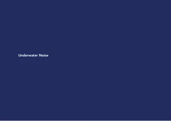 Underwater Noise  Identifying the Problem  Although the worlds oceans play a dominant role in