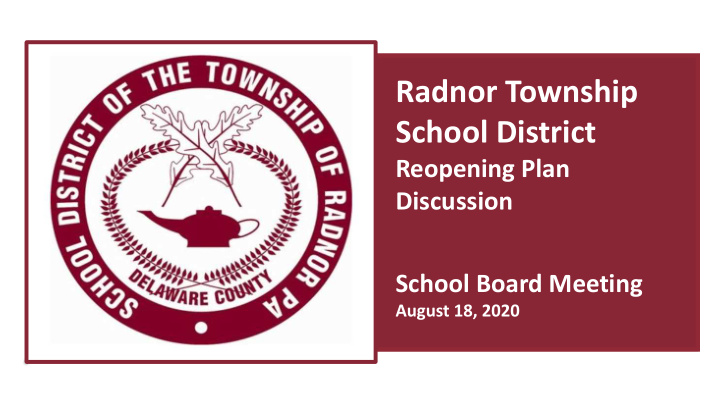 radnor township school district