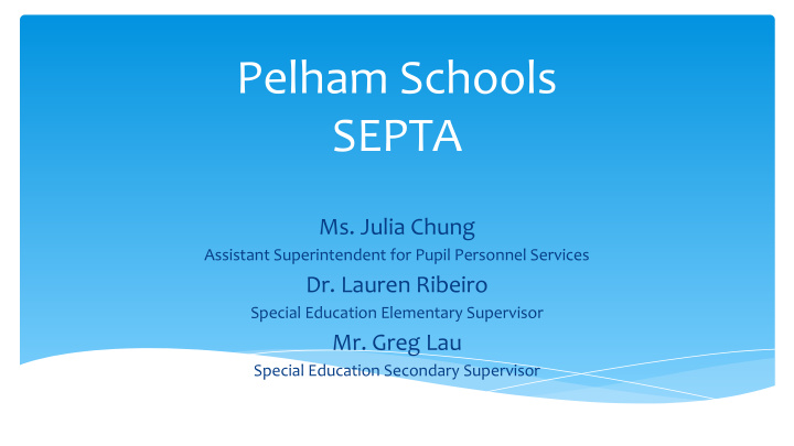 pelham schools septa