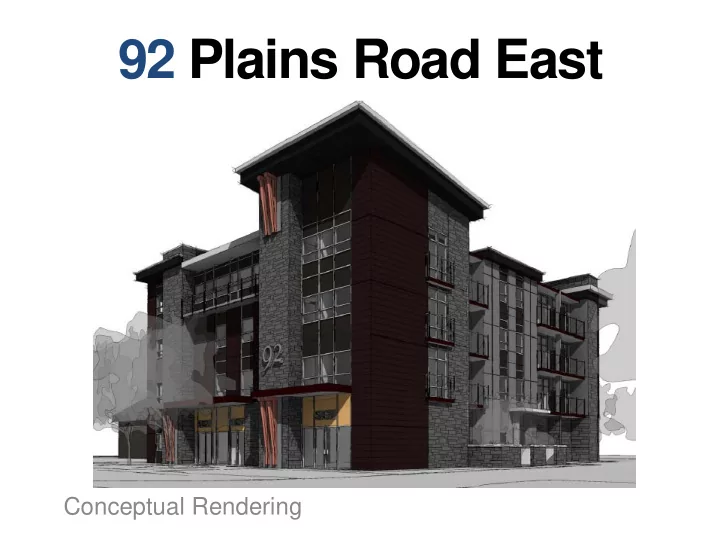 92 plains road east