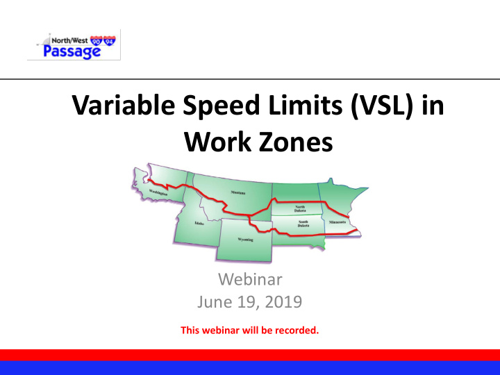 variable speed limits vsl in