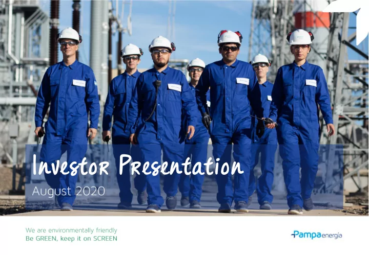 investor presentation disclaimer