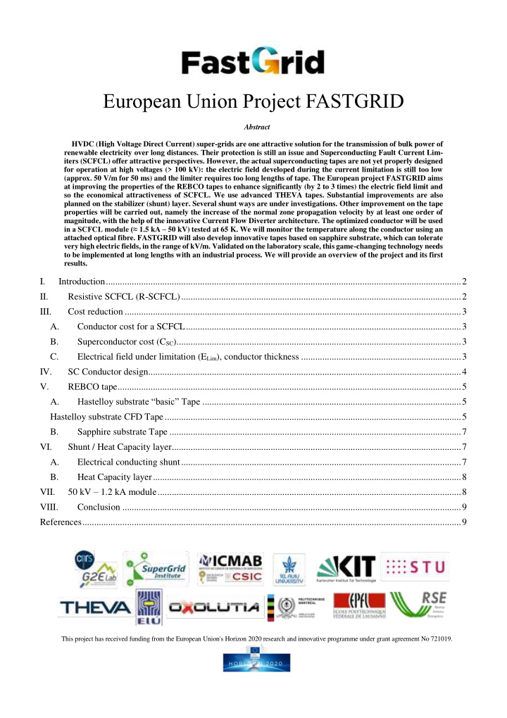 european union project fastgrid abstract hvdc high
