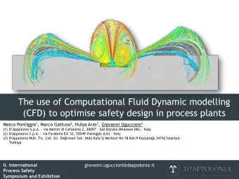 The use of Computational Fluid Dynamic modelling  (CFD) to optimise safety design in process plants