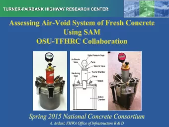 TURNER-FAIRBANK HIGHWAY RESEARCH CENTER  TURNER-FAIRBANK HIGHWAY RESEARCH CENTER  TFHRC Research