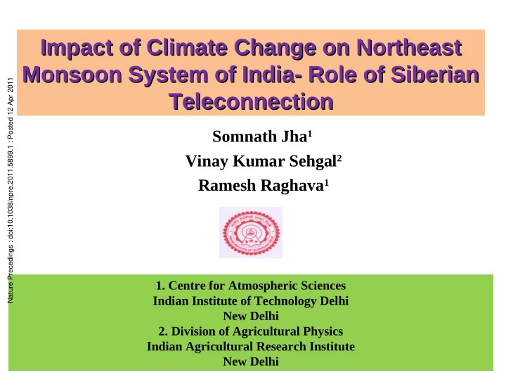 impact of climate change on northeast impact of climate