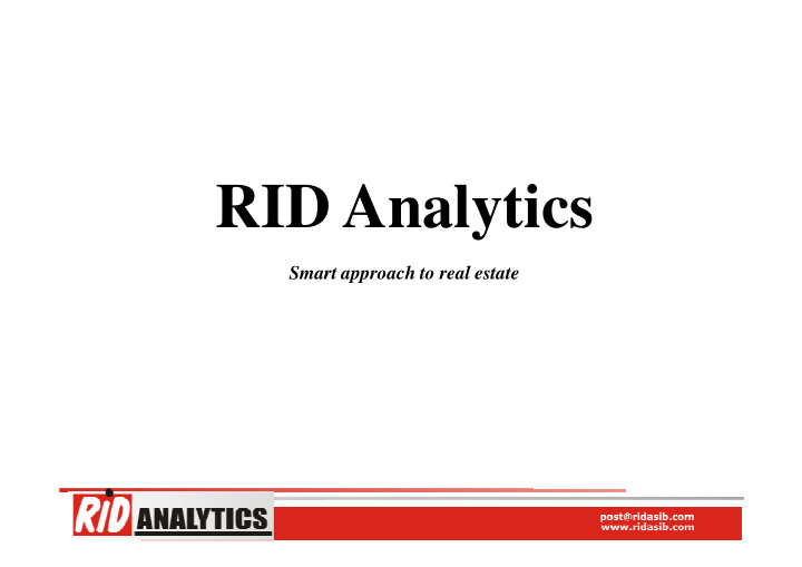 rid analytics