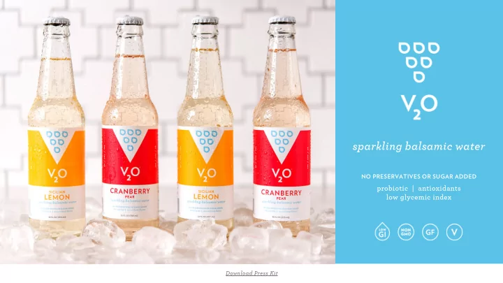 sparkling balsamic water
