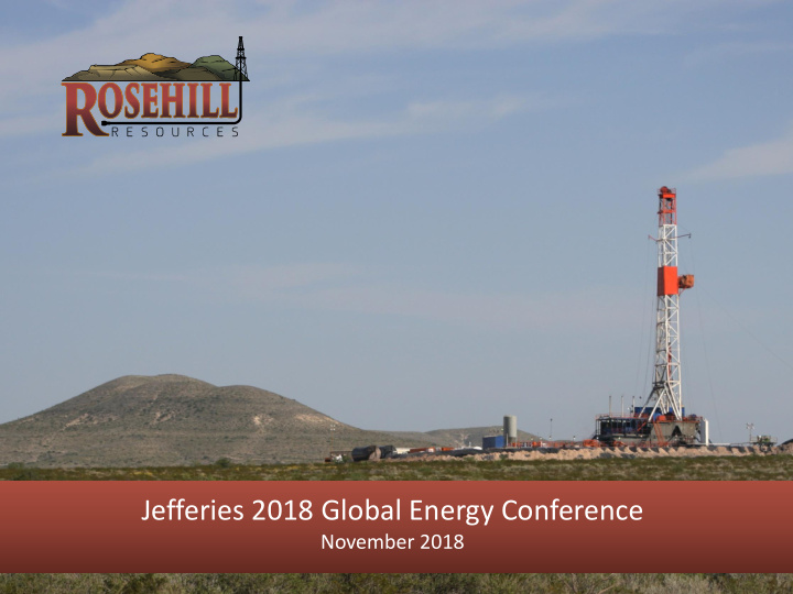 jefferies 2018 global energy conference