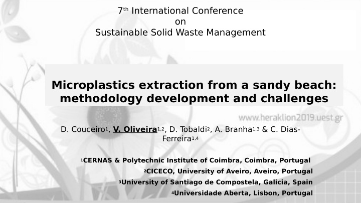 microplastics extraction from a sandy beach methodology