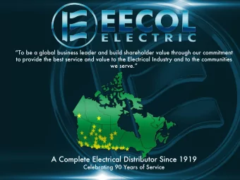 A Complete Electrical Distributor Since 1919  Celebrating 90 Years of Service  Solar System and