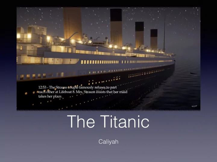 the titanic