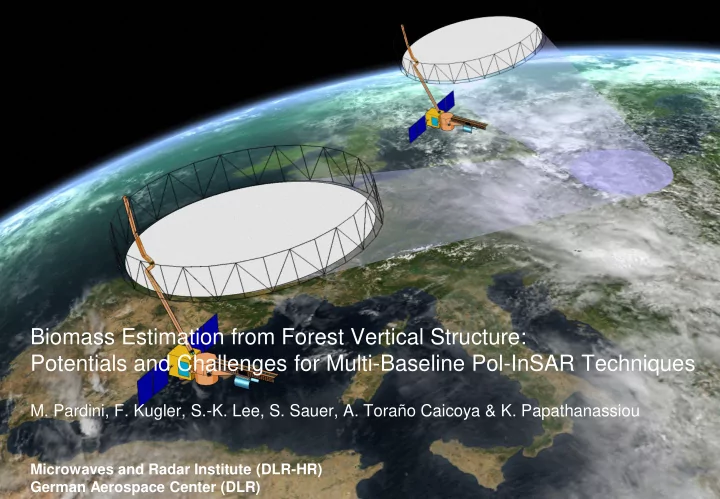 biomass estimation from forest vertical structure