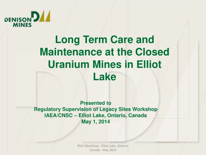 long term care and