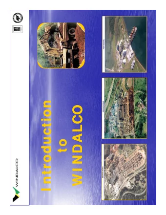 I ntroduction  I ntroduction  CO  CO  W I NDALCO  W I NDALCO  to  to  Contribution to the Econom y