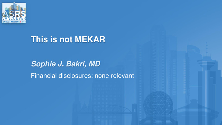 this is not mekar