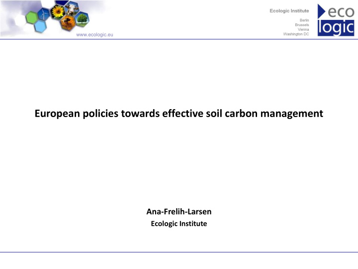 european policies towards effective soil carbon