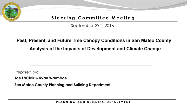 past present and future tree canopy conditions in san