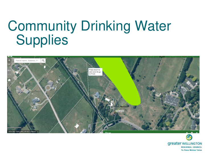 community drinking water supplies nes hdws requires gw to