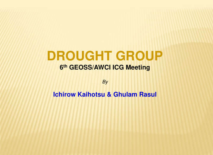 drought group