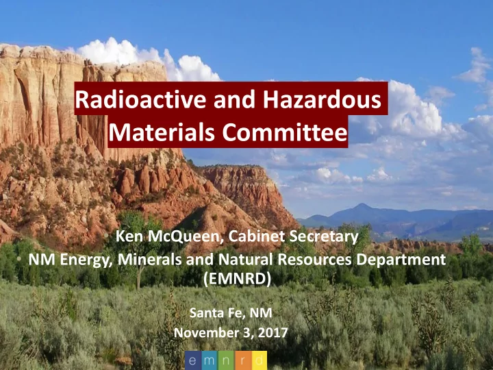 materials committee