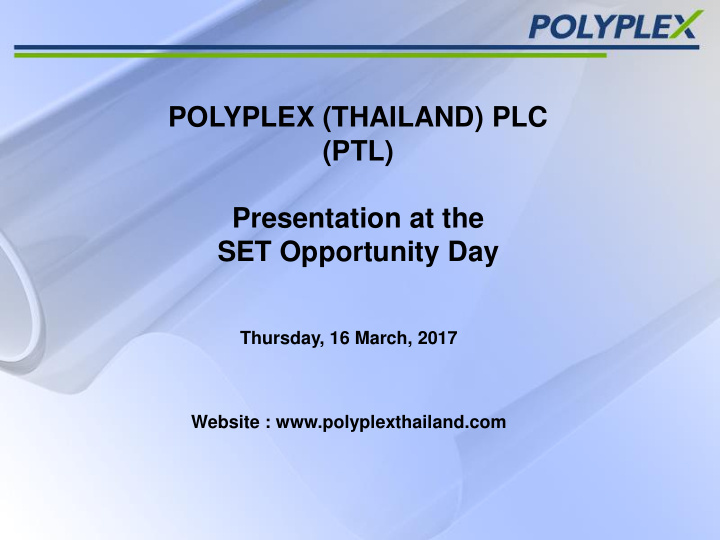 polyplex thailand plc