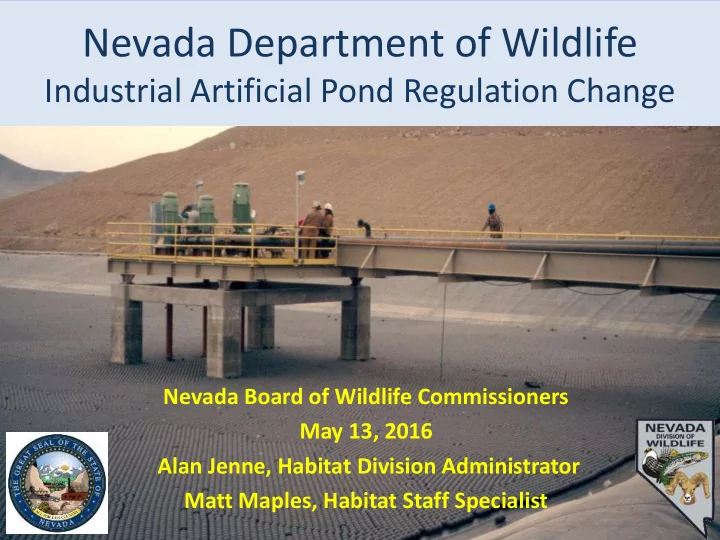 nevada department of wildlife