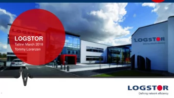 LOGSTOR  Tallinn March 2018  Tommy Lorenzen  1  LOGSTOR identity  LOGSTOR in the old days