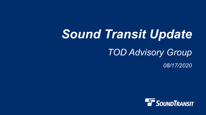 sound transit update