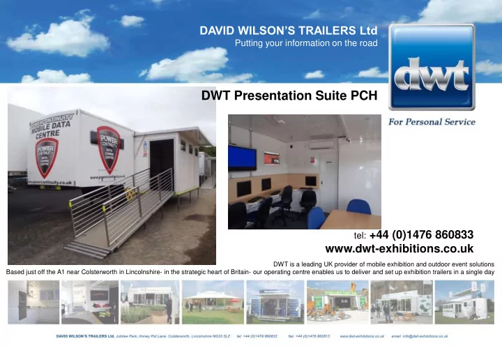 dwt presentation suite pch