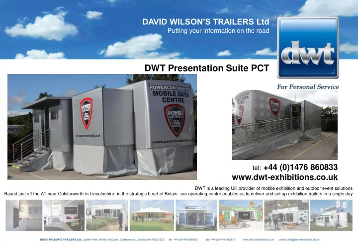dwt presentation suite pct