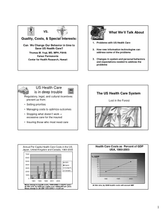 US Health Care  is in deep trouble  The US Health Care System  Regulatory, legal, and cultural