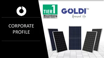 CORPORATE  PROFILE Our Core Valu  lues  Service  Ethics  Reliability  Transparency  Quality  We