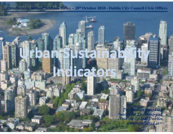 Urban  Urban Sustainability  Urban  Urban Sustainability  Sustainability  Sustainability  I di  I