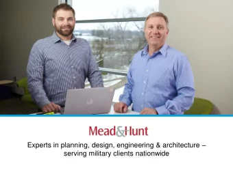Experts in planning, design, engineering &amp; architecture   serving military clients