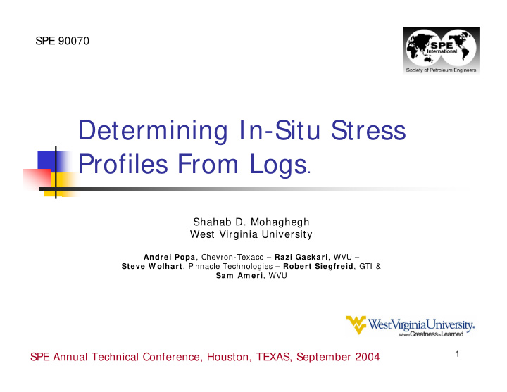 determining in situ stress