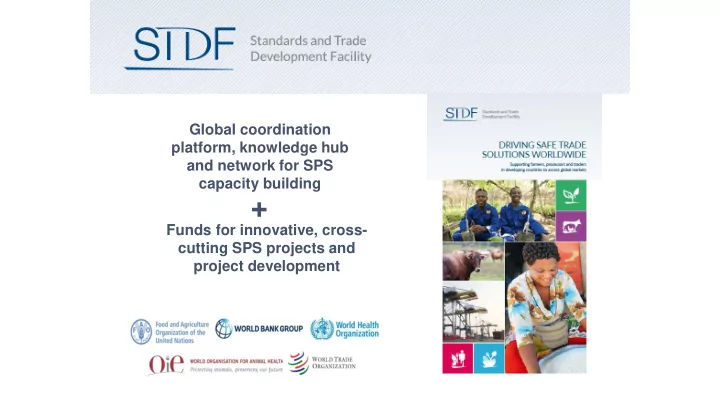 funds for innovative cross cutting sps projects and