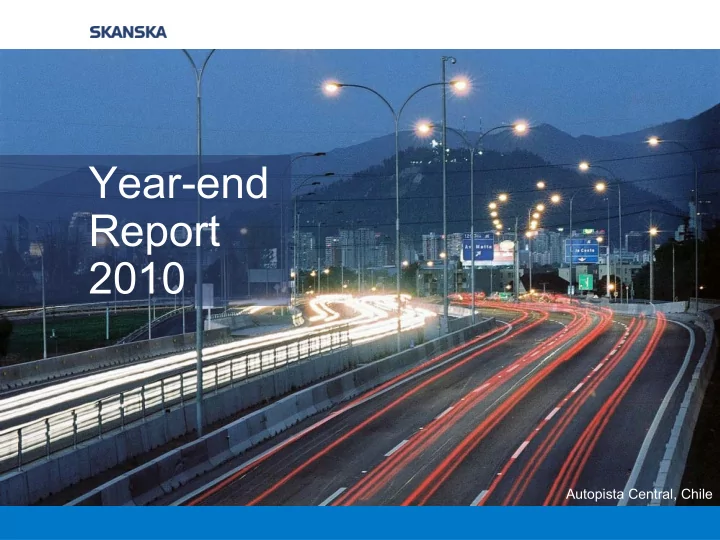 year end report 2010