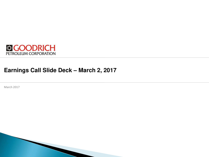 earnings call slide deck march 2 2017