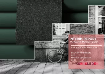 AGENDA JAN  MAR 2019 IN FIGURES (JAN  MAR 2018)  +17%  +1,4%  RIGHT PROPERTIES IN RIGHT