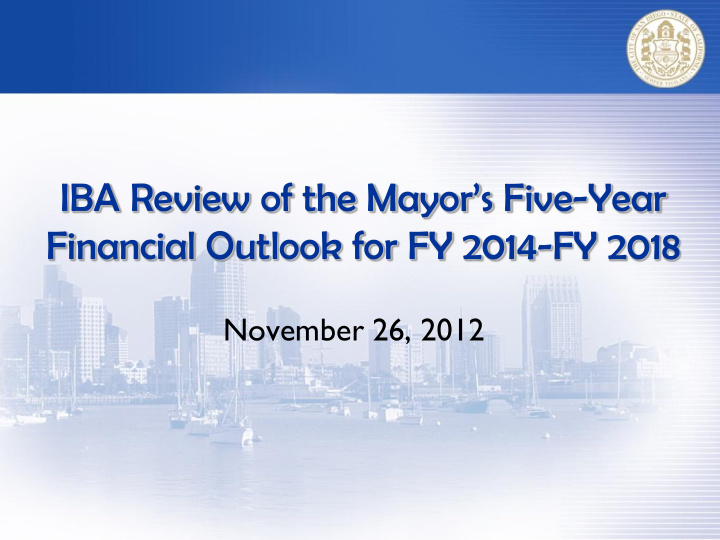 financial outlook for fy 2014 fy 2018